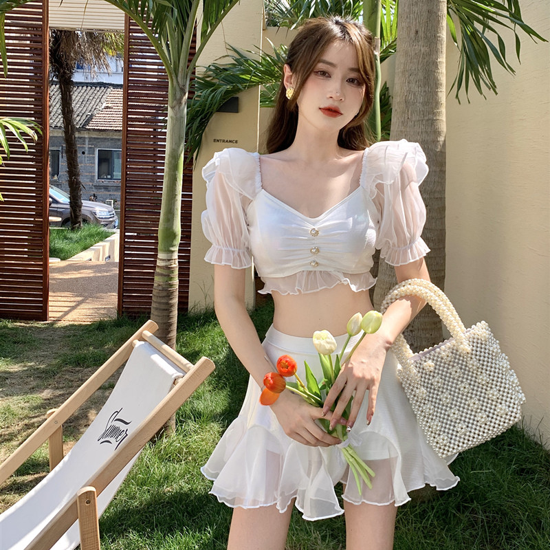 女分体游泳衣遮肚显瘦