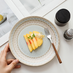 高级感西餐盘菜盘点心盘水果碟子盘子瑕疵 碟子 UHome 轻奢法式