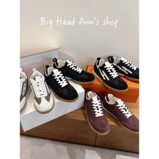 女轻便系带休闲运动鞋 BHA 2026春夏新款 拼色德训鞋 百搭板鞋