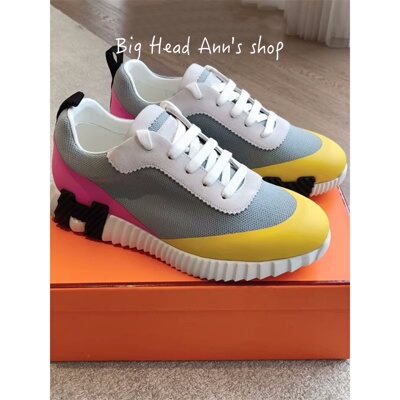 BHA春季拼色网面厚底透气休闲鞋