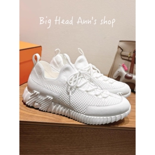 BHA 男女情侣款 透气舒适跑步鞋 休闲风厚底飞织网面运动鞋