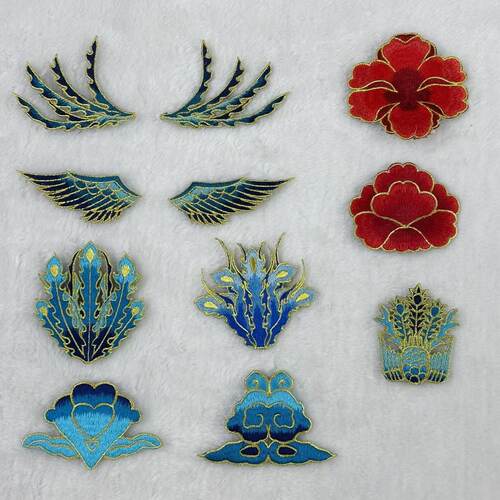 凤尾汉服头饰diy明宋凤冠绣花