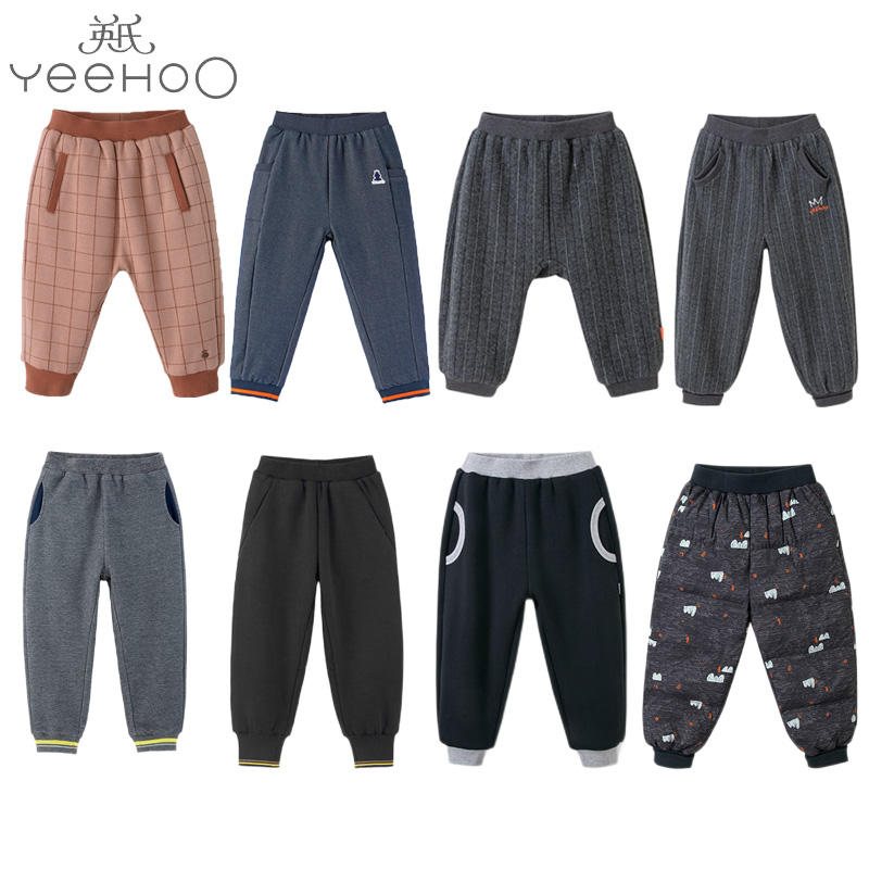 英氏衣服夹棉加绒秋冬长裤大PP裤