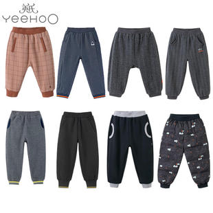 大PP裤 哈伦裤 秋冬婴儿衣服男女宝夹棉加绒长裤 英氏3折起