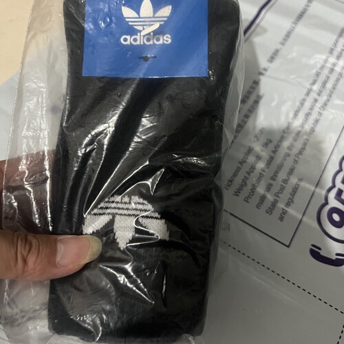 阿迪达斯三叶草男女中筒袜