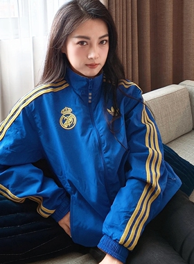 阿迪达斯三叶草26款皇马曼联中国结双面穿夹克外套 JZ2236 JM5561