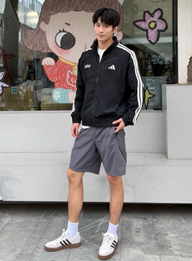 阿迪达斯男女运动套装立领梭织外套长裤KB9132KC2841KC2835KC2842