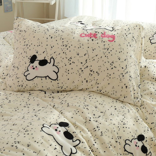 牛奶绒珊瑚绒枕套单个一对装