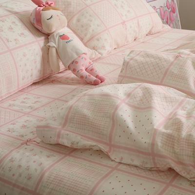 a类双层纱布少女小清新纯棉床单