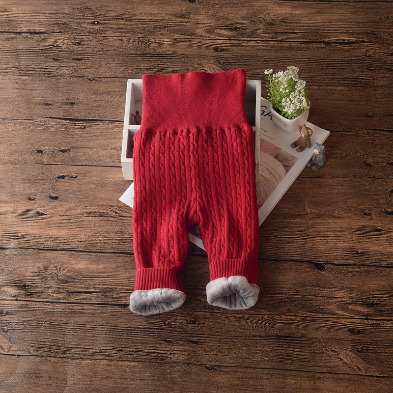 宝宝加绒裤子6个月高腰护肚裤1岁婴儿针织打底儿童冬季纯棉毛线裤,童装/婴儿装/亲子装,裤子,淘宝优惠券,粉丝福利购,淘宝优惠卷