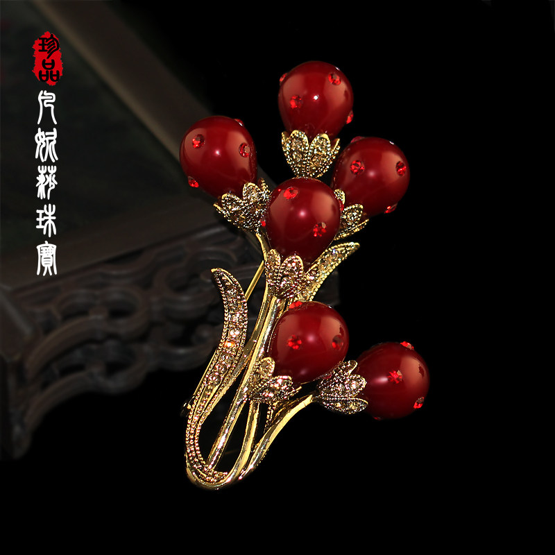 凡妮莎复古珍珠胸针韩国进口优雅大气百搭胸花大衣别针配饰女 I12