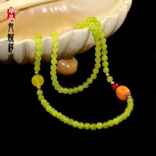 凡妮莎韩国进口百搭古典清新素雅天然原石项链长款毛衣链女款 B07