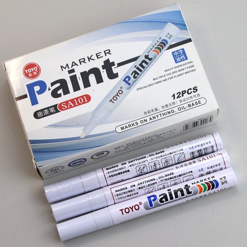 东洋TOYO油漆笔SA101白色金色