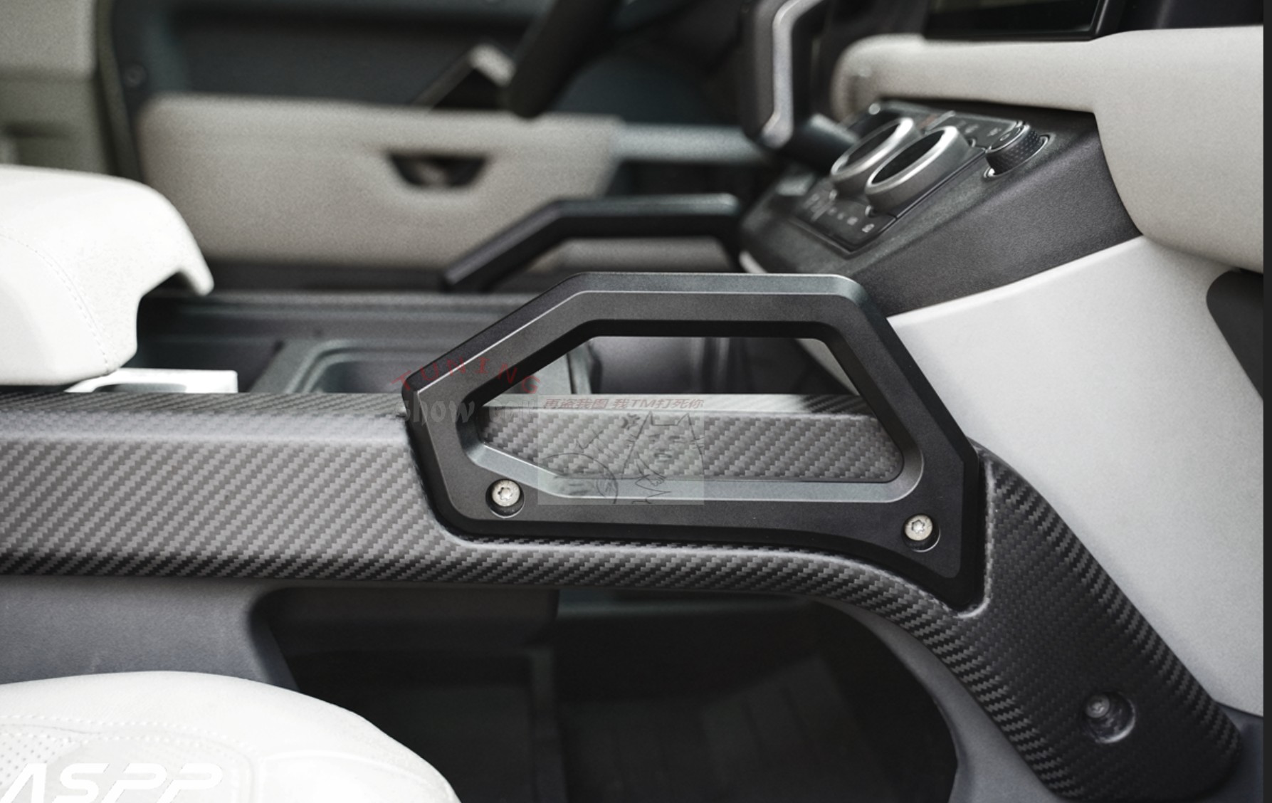 新款 卫士 90 Defender 110 碳纤内饰 中央扶手 把手 装饰条