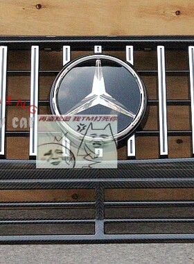 W463 G350 G500 4x4 G55 G63 G65 巴博斯 B标 镜面标 碳纤中网