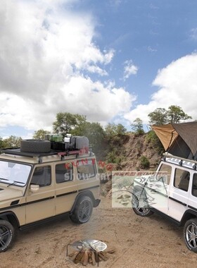 W463 G350G500G55G63G65 4x4 车顶架 front runner 行李架 爬梯