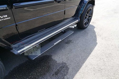 W463 G350 G500 G550 G63 电动 侧踏板 脚踏板 带标 Mbenz logo