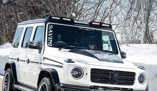 W464 G350 G500 G550 G63 改装 四眼顶灯 LED 前顶翼