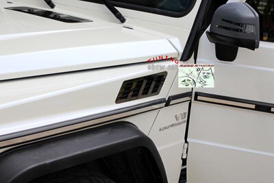 W463 G320G350G400G500G55G63G65 金属亮面 叶子板 侧风口贴片