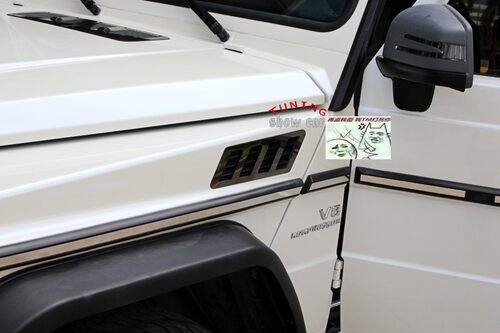 W463 G320G350G400G500G55G63G65 金属亮面 叶子板 侧风口贴片