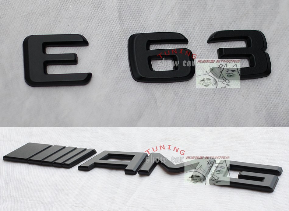 E63 MG 全黑 哑黑 法拉利红 尾标 尾箱贴标 黑色 字标