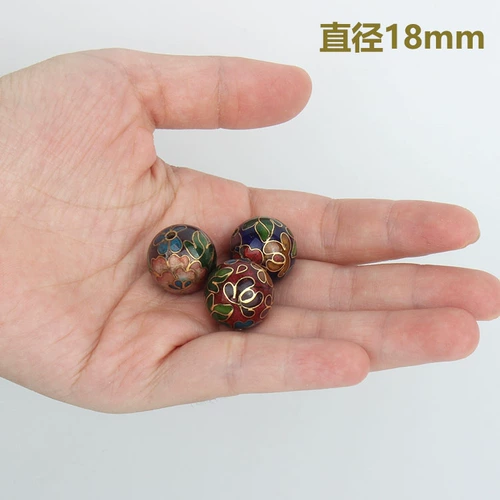 Бусины, украшение-шарик, медное ожерелье с бусинами, эмаль, 25mm