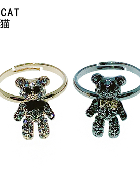 感轻奢戒指设计小熊猫SeaCat高级