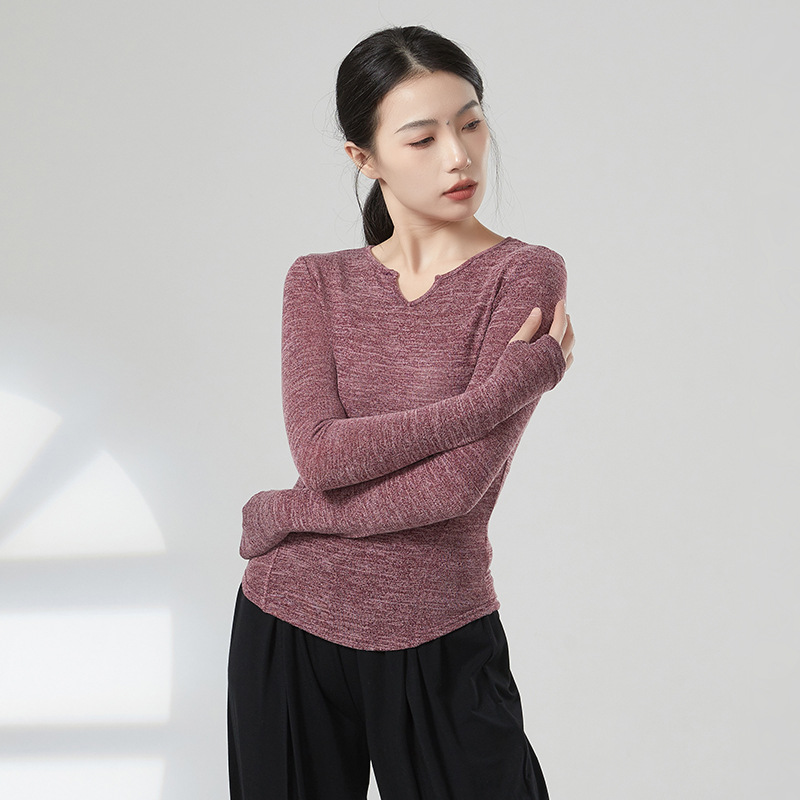 共妍长袖套指显瘦现代舞练功服