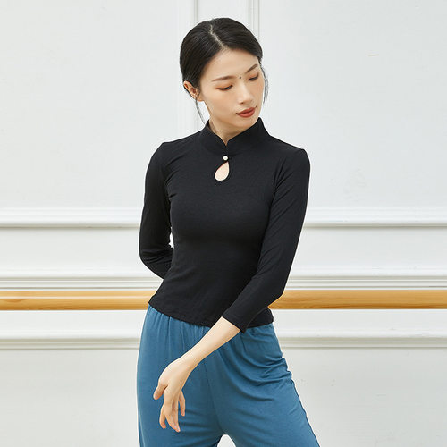 共妍旗袍立领现代舞蹈练功服