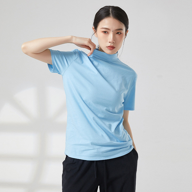共妍半高领现代舞蹈男女练功服