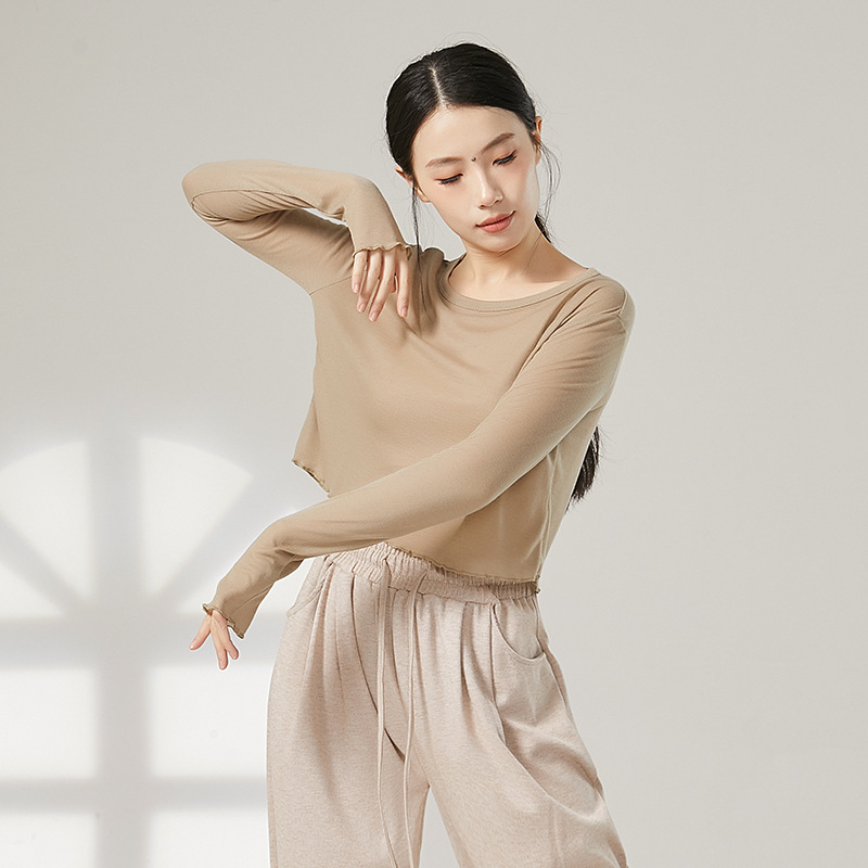 共妍现代舞宽松长袖练功服罩衫