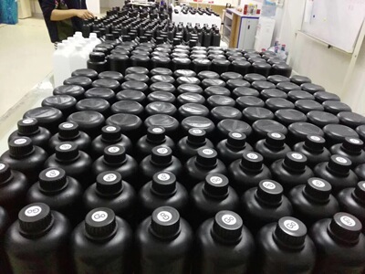 台湾三皇原装进口UV墨水理光G4G5柯尼卡精工喷头UV打印机墨水硬性