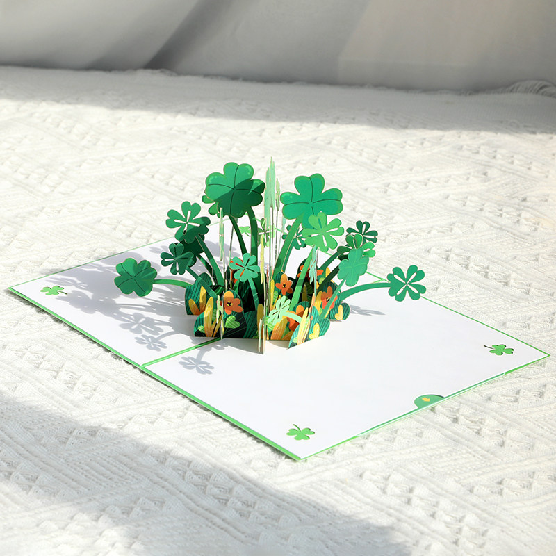 生日幸运祝福礼物贺卡恋人创意立体高级感情人节礼物代写文字祝福