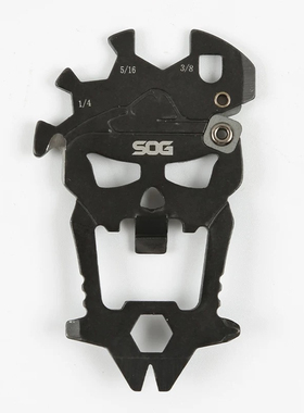 美国索格SOG 骷髅头多功能组合小工具随身edc钥匙扣开瓶器SM1001