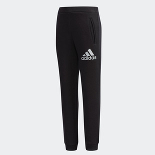 KNIT Adidas 阿迪达斯正品 女小童LG DM7098 PNT针织休闲长裤