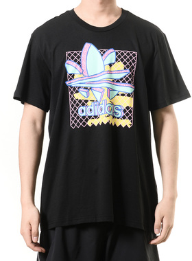 Adidas/阿迪达斯正品三叶草 男子THAXTER TEE圆领短T恤 DU8367