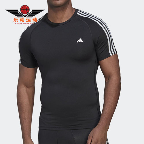Adidas/阿迪达斯正品夏季新款男子运动休闲舒适透气短袖T恤HD3525