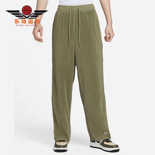 耐克男子运动透气排扣长裤