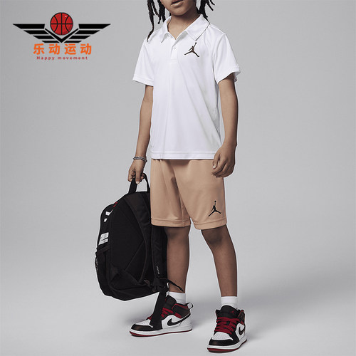 Nike/耐克小童翻领T恤短裤套装