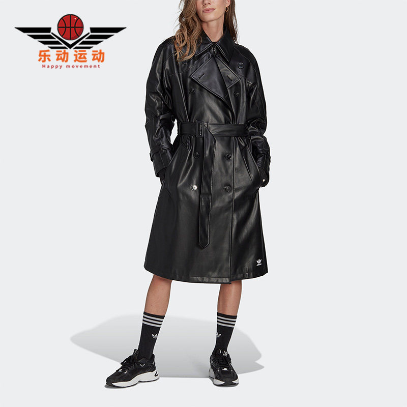 阿迪达斯女子皮衣夹克