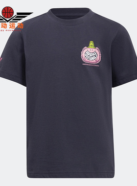 Adidas阿迪达斯正品三叶草Kevin Lyons联名小童运动短袖T恤HF7539