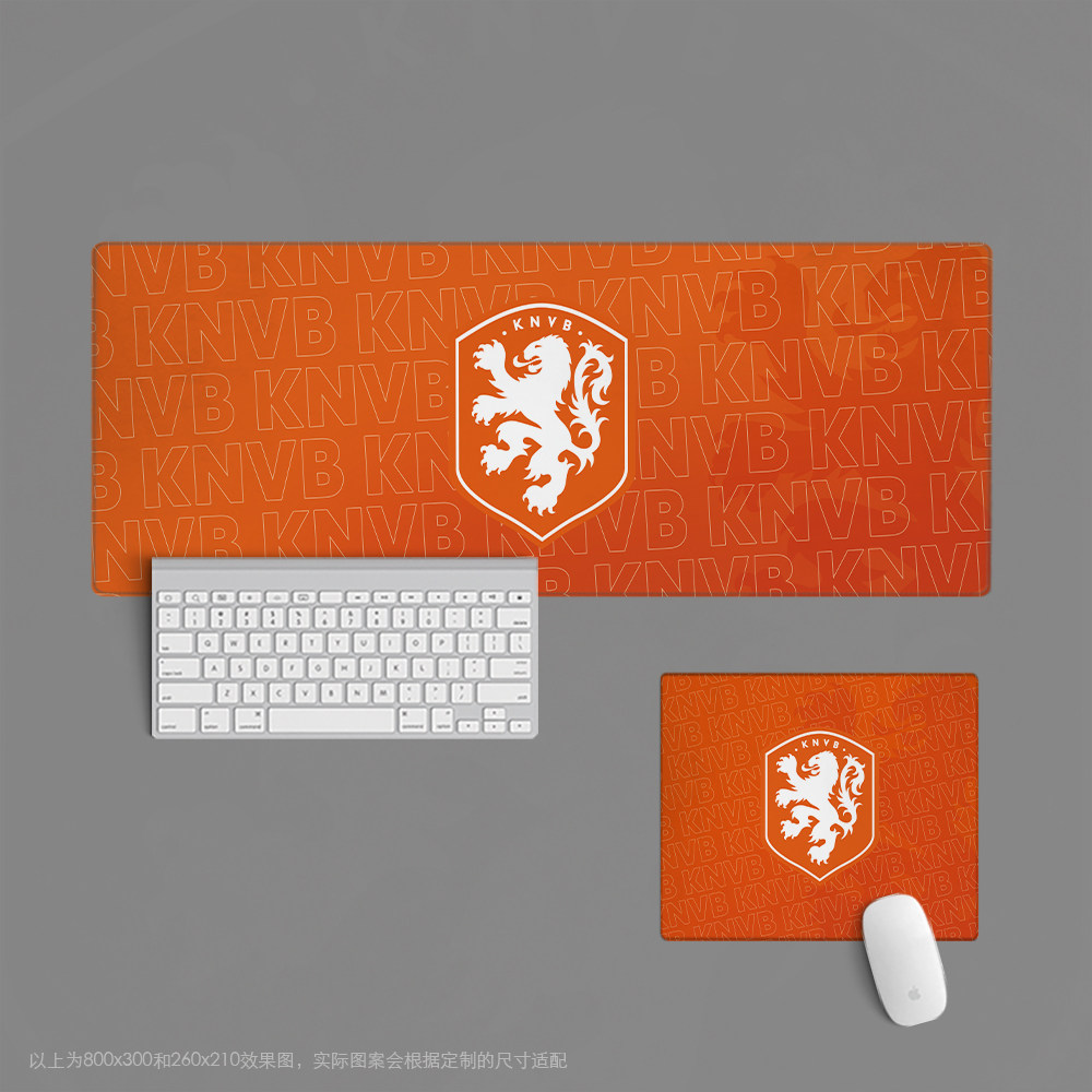 09鼠标垫超大办公键盘垫书桌足球迷用品队徽荷兰国家队世界杯欧洲