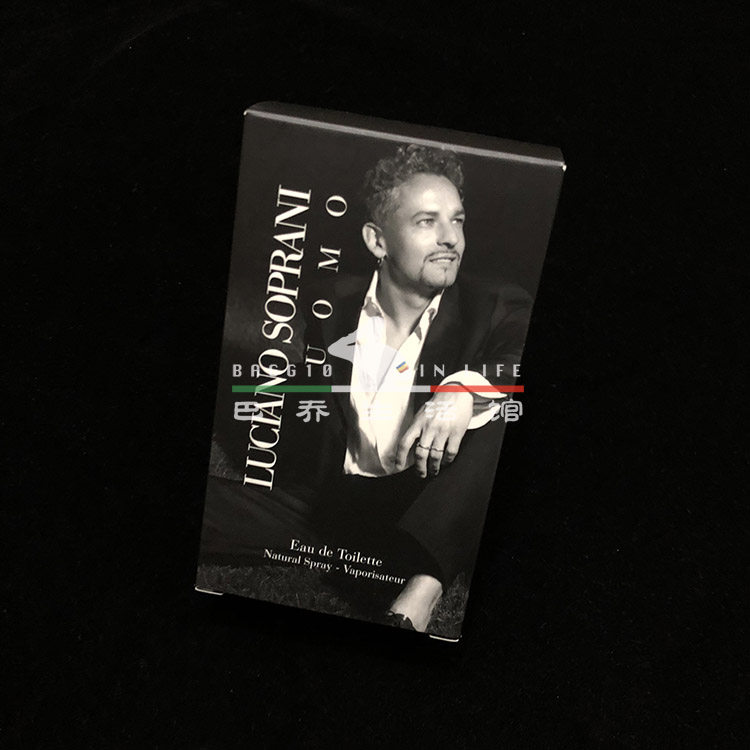 绝版巴乔 代言香水 luciano soprani baggio 黑色 蓝色 包装