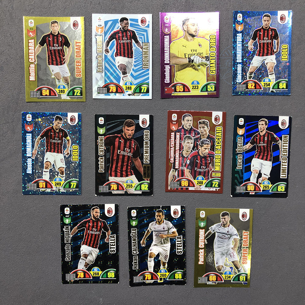ac米兰Panini帕尼尼2019球星卡2018意甲特卡伊瓜因凯西库托罗内