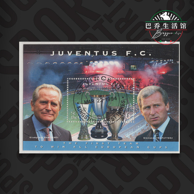 圣文森特和格林纳丁斯1994尤文图斯邮票纪念品juventus特拉帕托尼