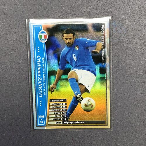 扎内蒂球星卡WCCF巴乔意甲意大利国家队帕尼尼2002世界杯panini