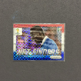 球星卡prizm世界杯2014帕尼尼panini 意大利巴洛特利 红白蓝折射