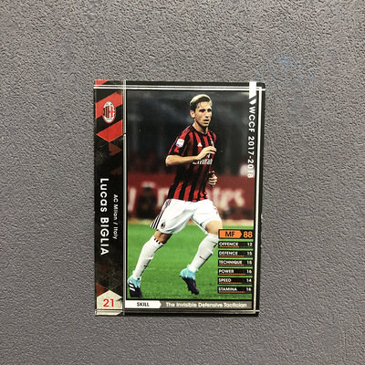 103比格利亚ac米兰panini帕尼尼2017球星卡2018意甲WCCF官方足球
