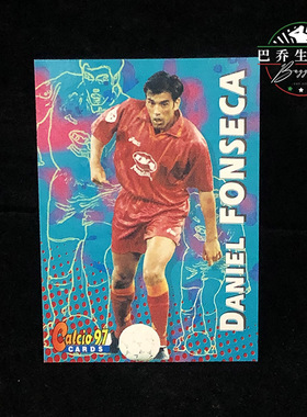 官方球星卡as罗马欧版1996意甲97足球1997帕尼尼panini 丰塞卡