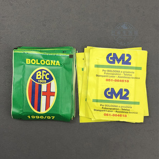 博洛尼亚足球迷官方正品1996/1997意甲贴纸包Ediland历史球星卡